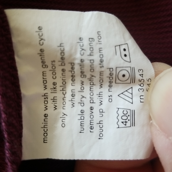 Calvin Klein Dress Shirt 17  34 35 Maroon Color EUC - Picture 5 of 10